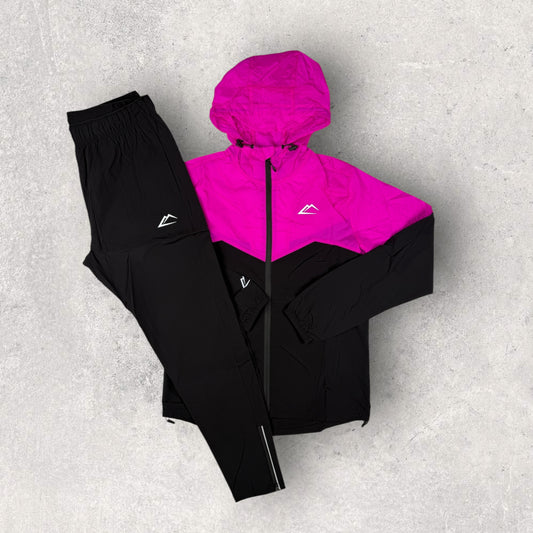 ACTIVELINE SURGE TRACKSUIT - BLACK/HOT PINK