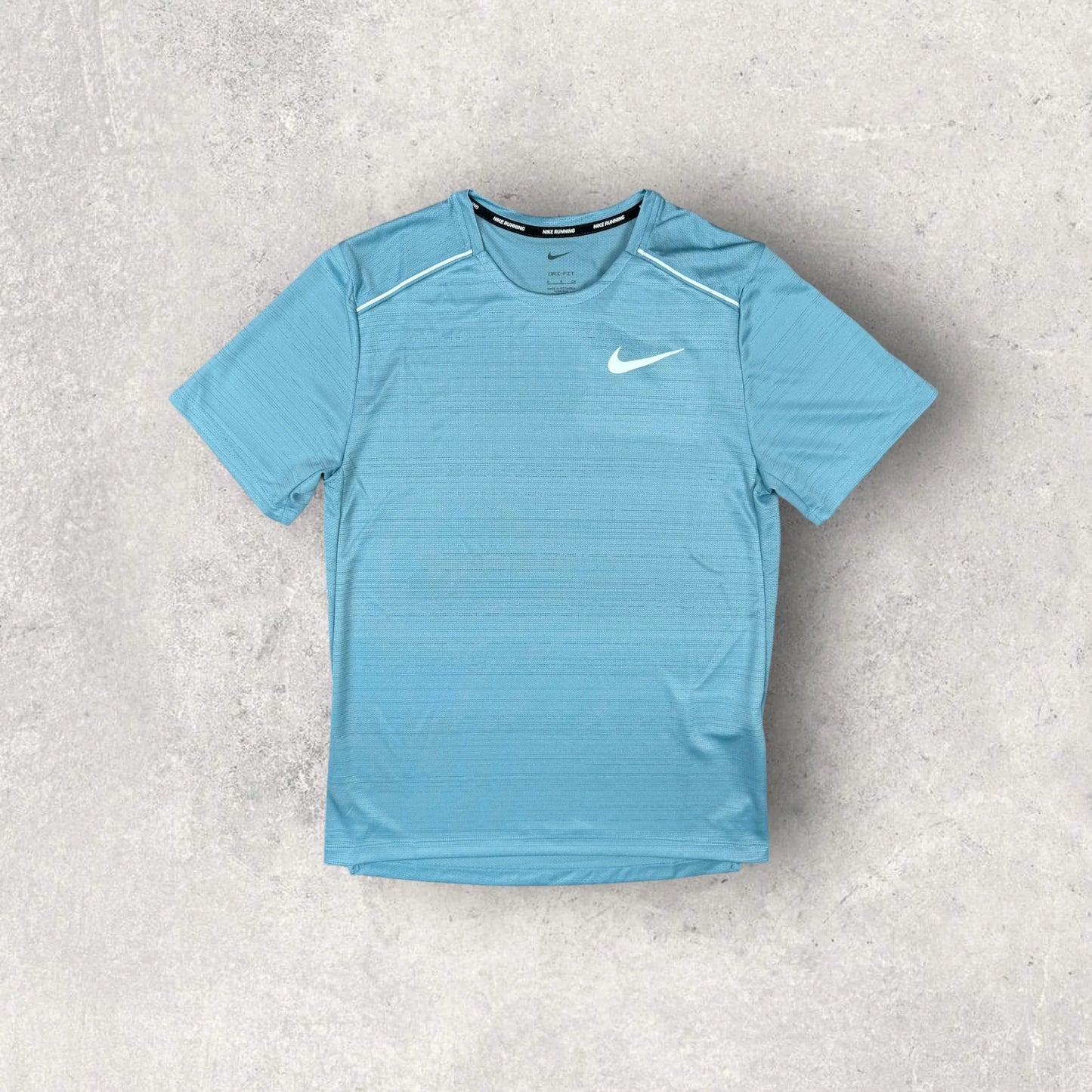 NIKE MILER 1.0 T-SHIRT / CHALLENGER SHORT SET - DENIUM TURQUOISE