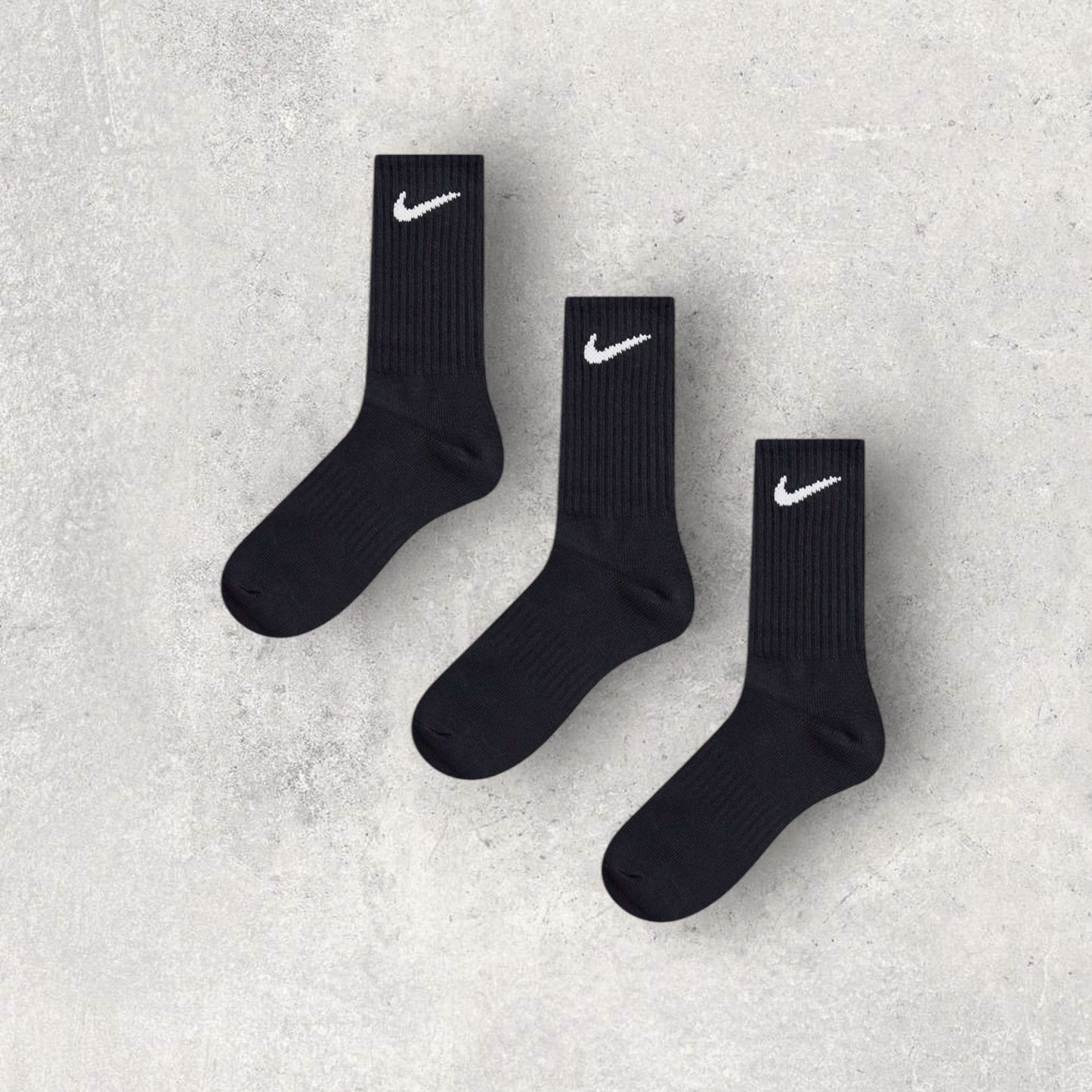 NIKE TRAINING SOCKS 3 PACK - BLACK