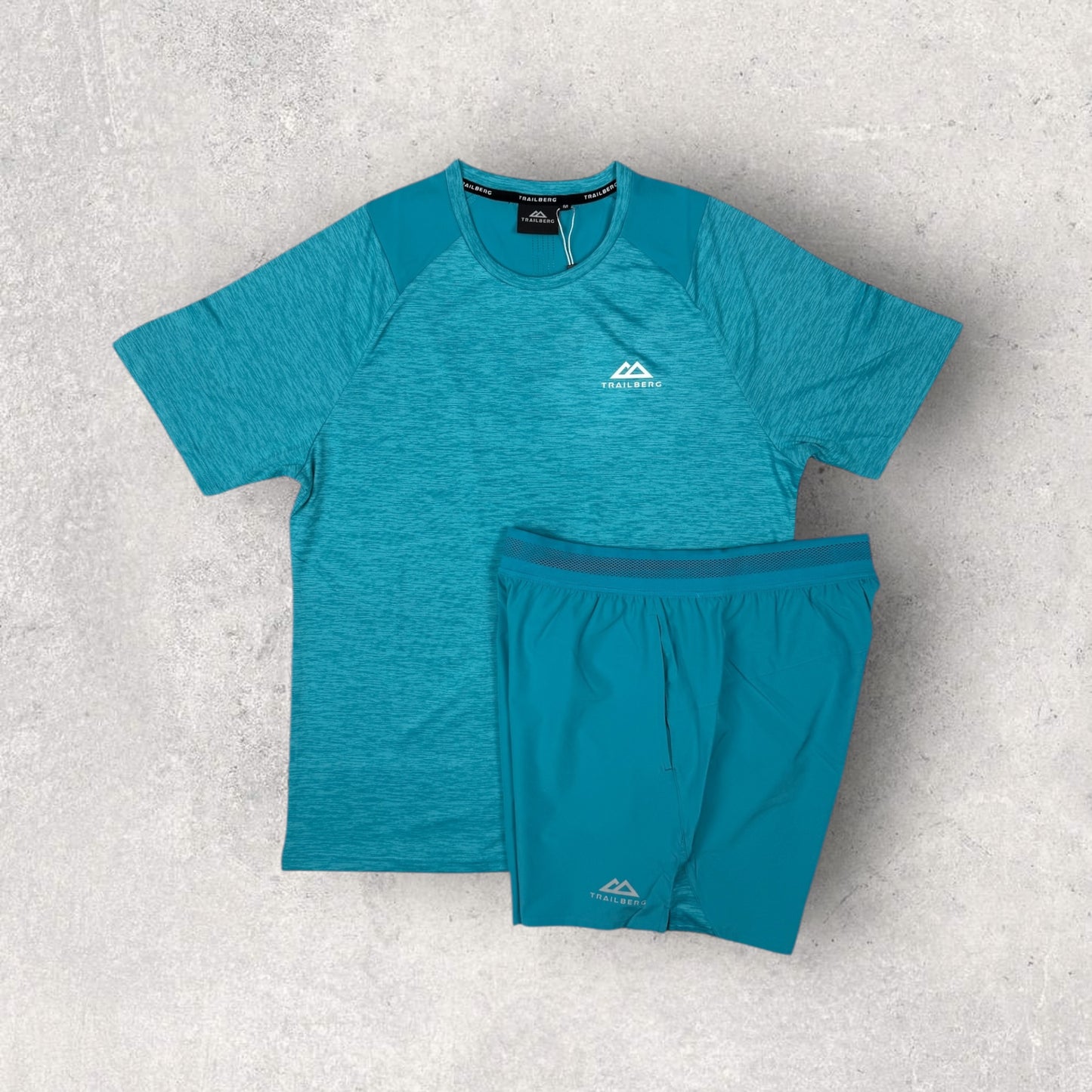 TRAILBERG ELEMENT T-SHIRT/SHORT SET - TEAL