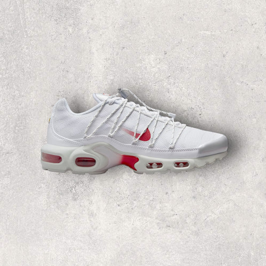 NIKE AIR MAX PLUS LACE - UNIVERSITY RED/WHITE