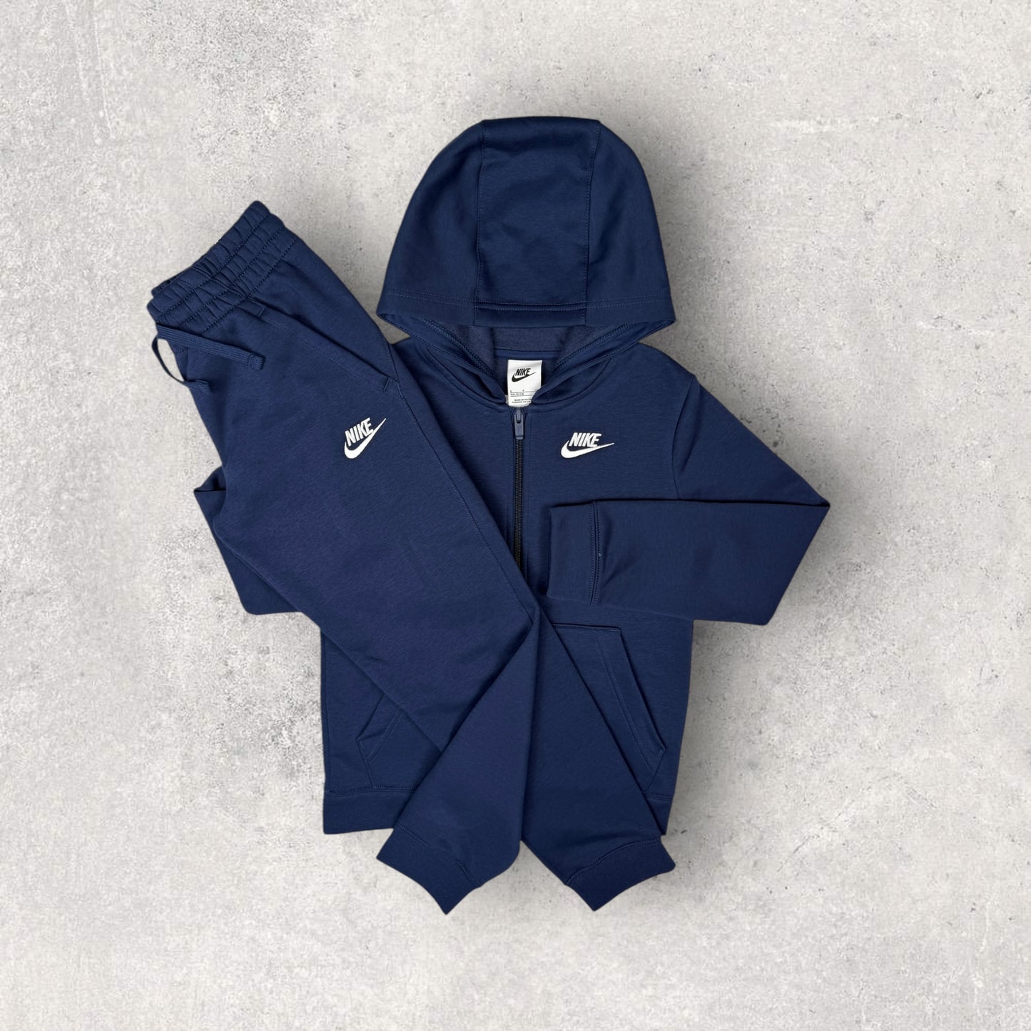 JUNIOR NIKE CLUB FLEECE TRACKSUIT - NAVY