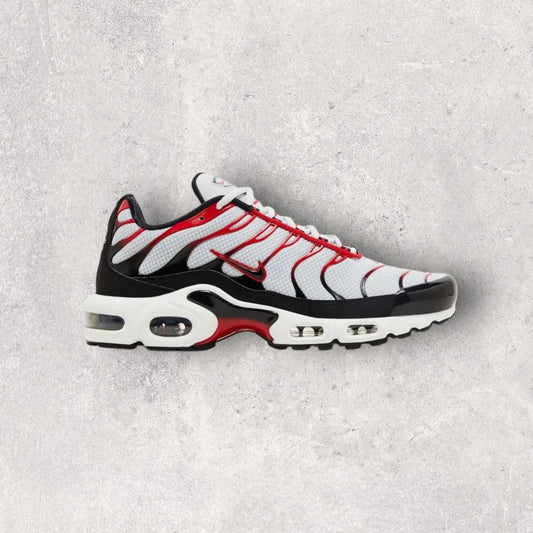 NIKE AIR MAX PLUS TN - PURE PLATINUM/UNIVERSITY RED