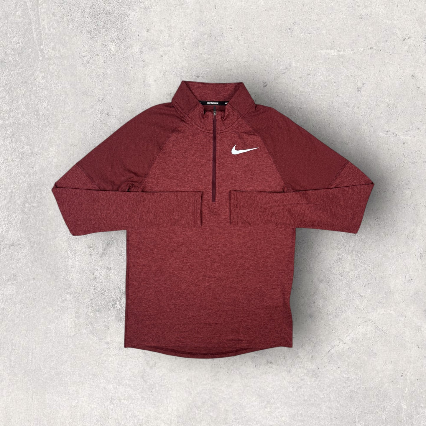 NIKE ELEMENT 1/4 ZIP - NIGHT MAROON