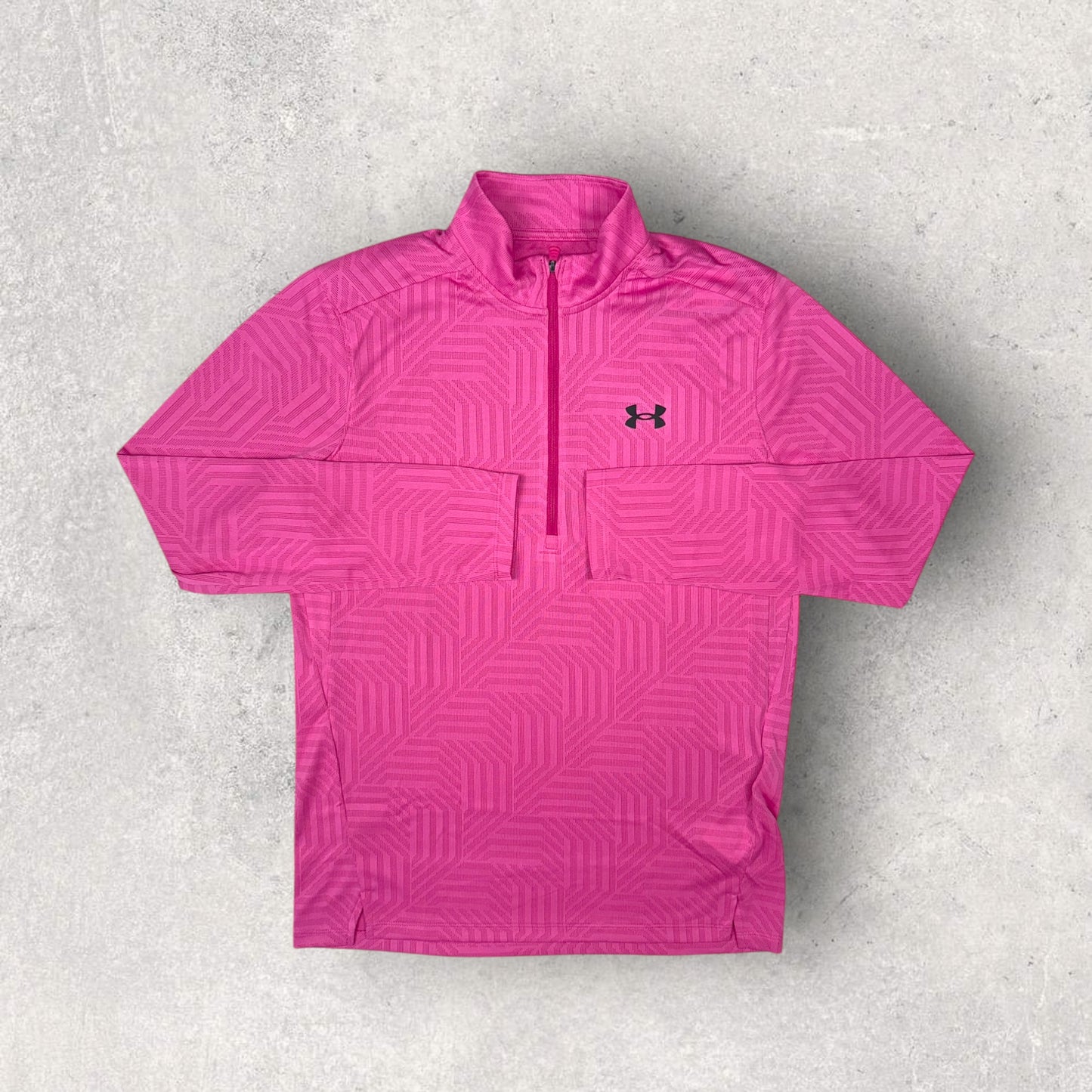 UNDER ARMOUR GEOTESSA 1/4 ZIP - PINK