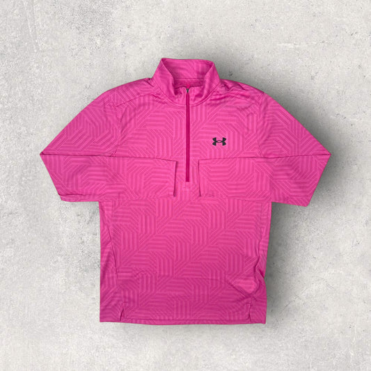 UNDER ARMOUR GEOTESSA 1/4 ZIP - PINK