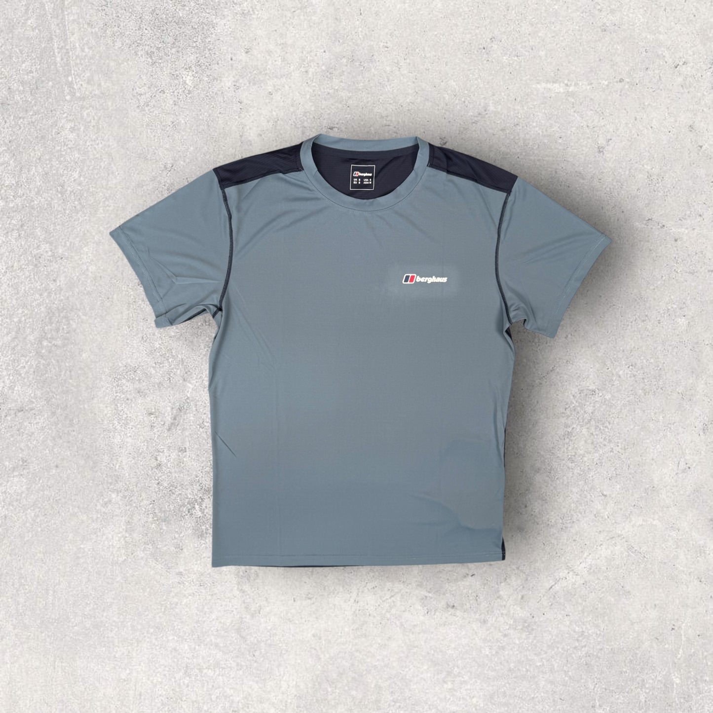 BERGHAUS TECH T-SHIRT - BLUE/DARK BLUE