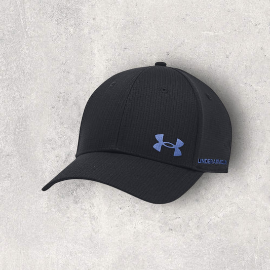 UNDER ARMOUR VENT ADJUSTABLE HAT - BLACK/BLUE