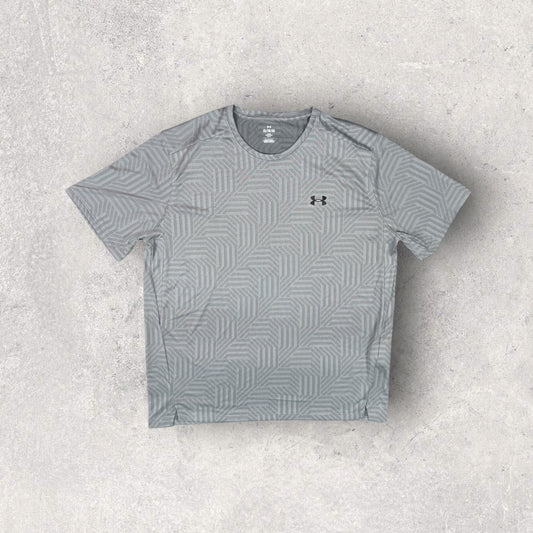 UNDER ARMOUR GEOTESSA T-SHIRT - GREY