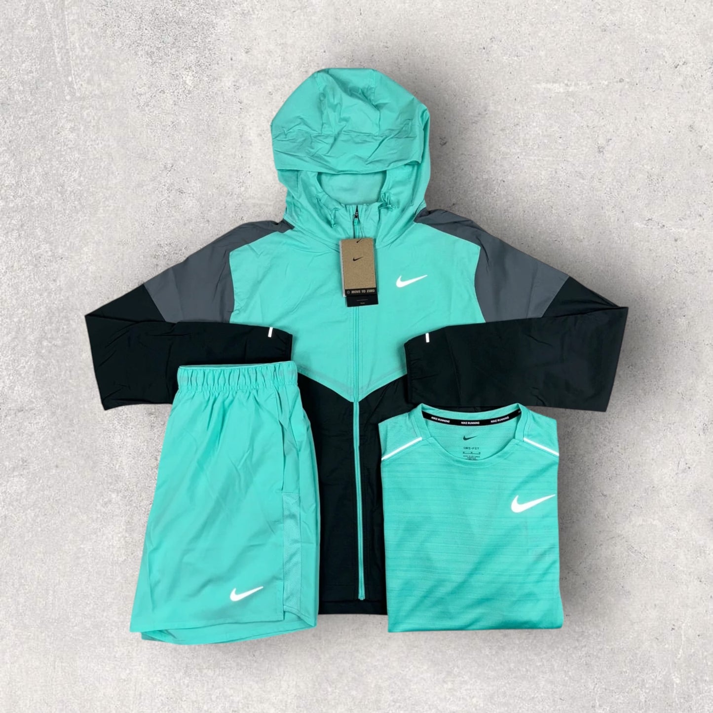 NIKE UV WINDRUNNER 3 PEICE SHORT SET - MINT