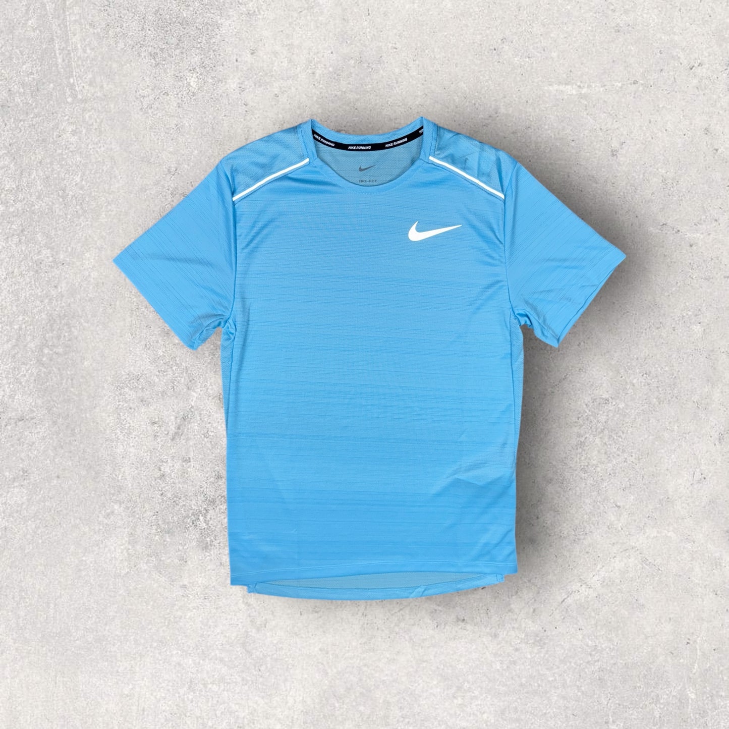 NIKE MILER 1.0 T-SHIRT / SHORT SET - AQUARIUS/BLACK