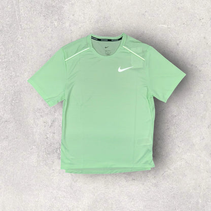 NIKE MILER 1.0 T-SHIRT / SHORT SET - VAPOUR GREEN/BLACK